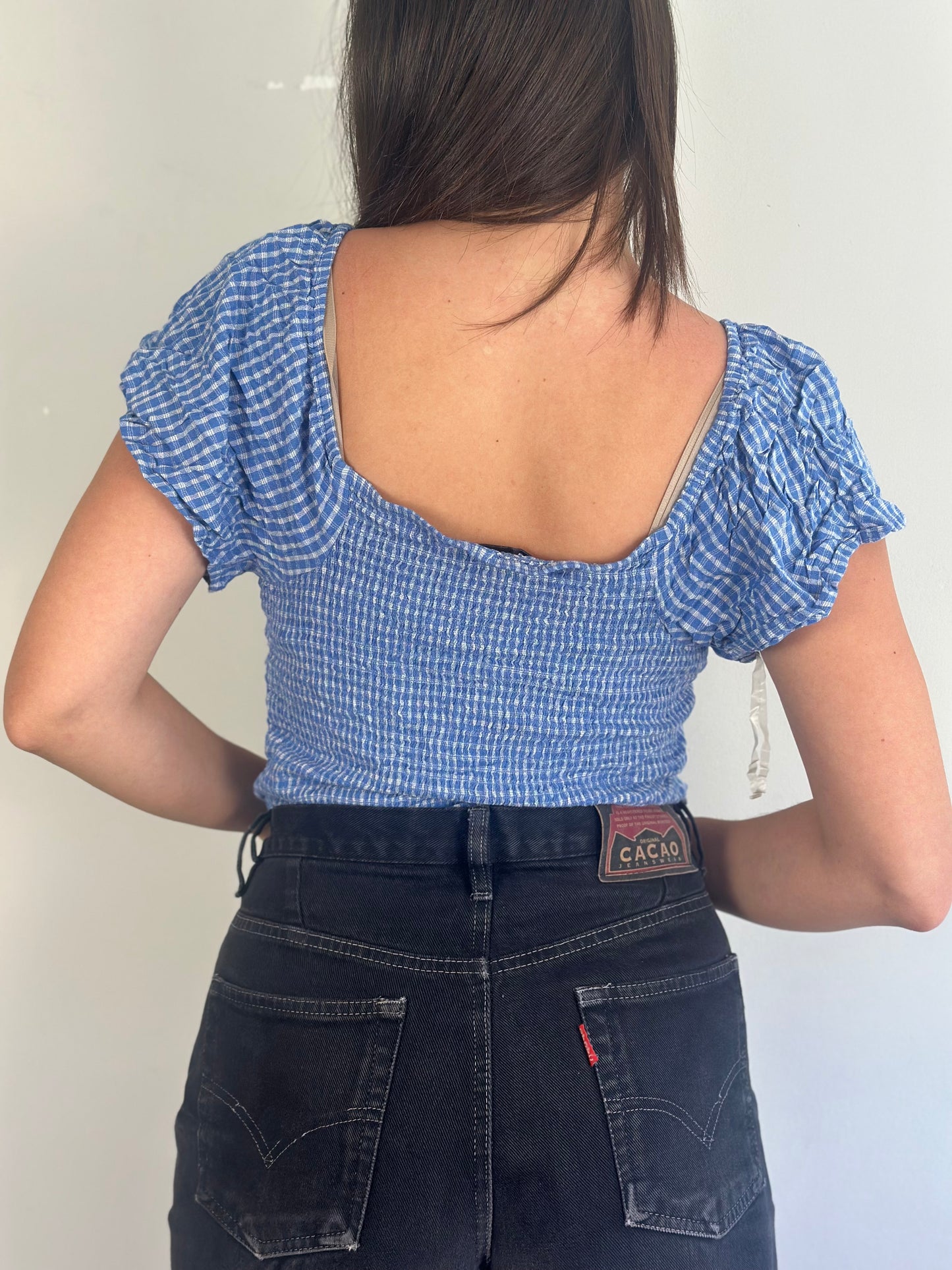 Vintage Plaid Top
