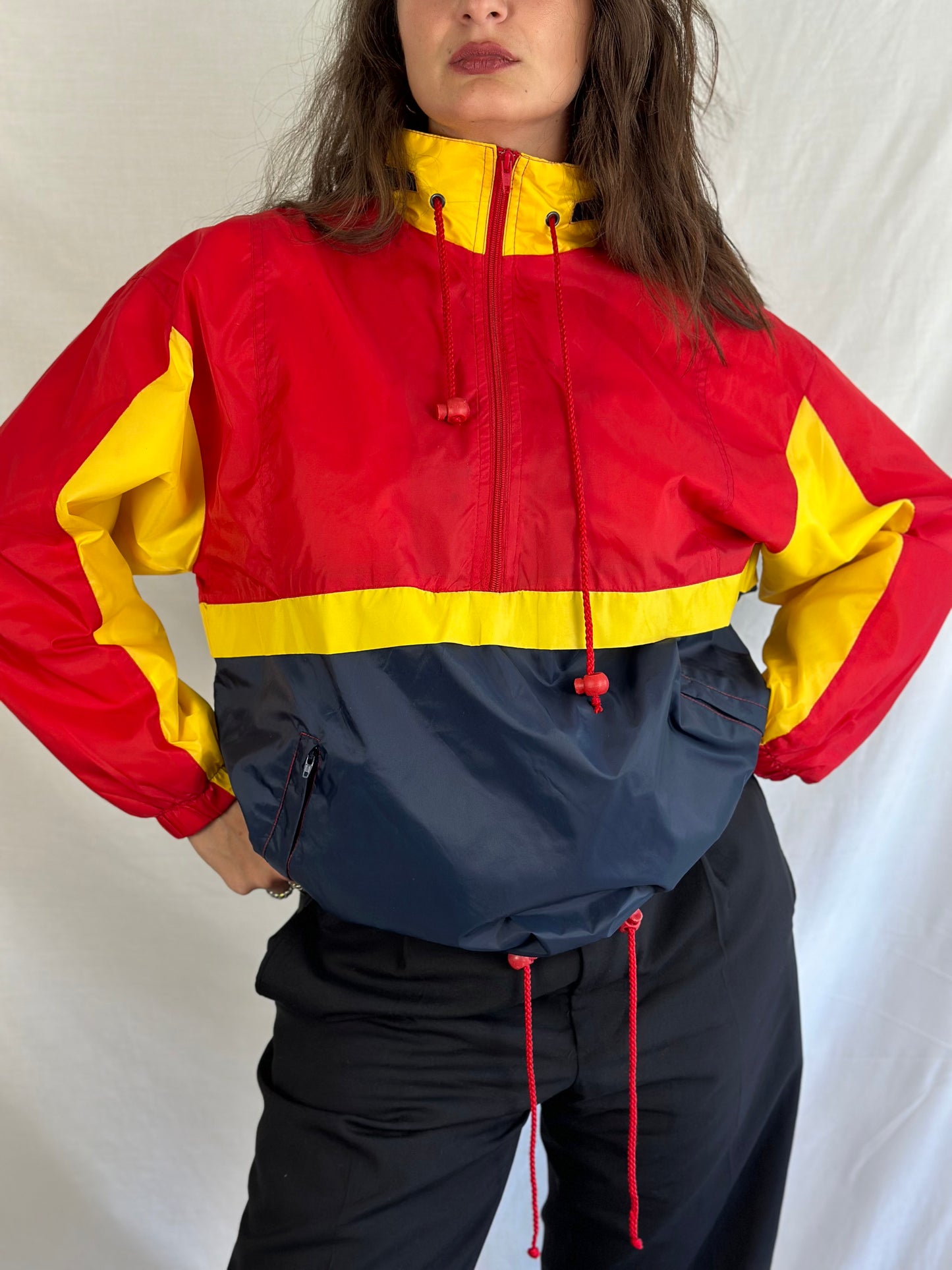 Vintage Half Zip Windbreaker