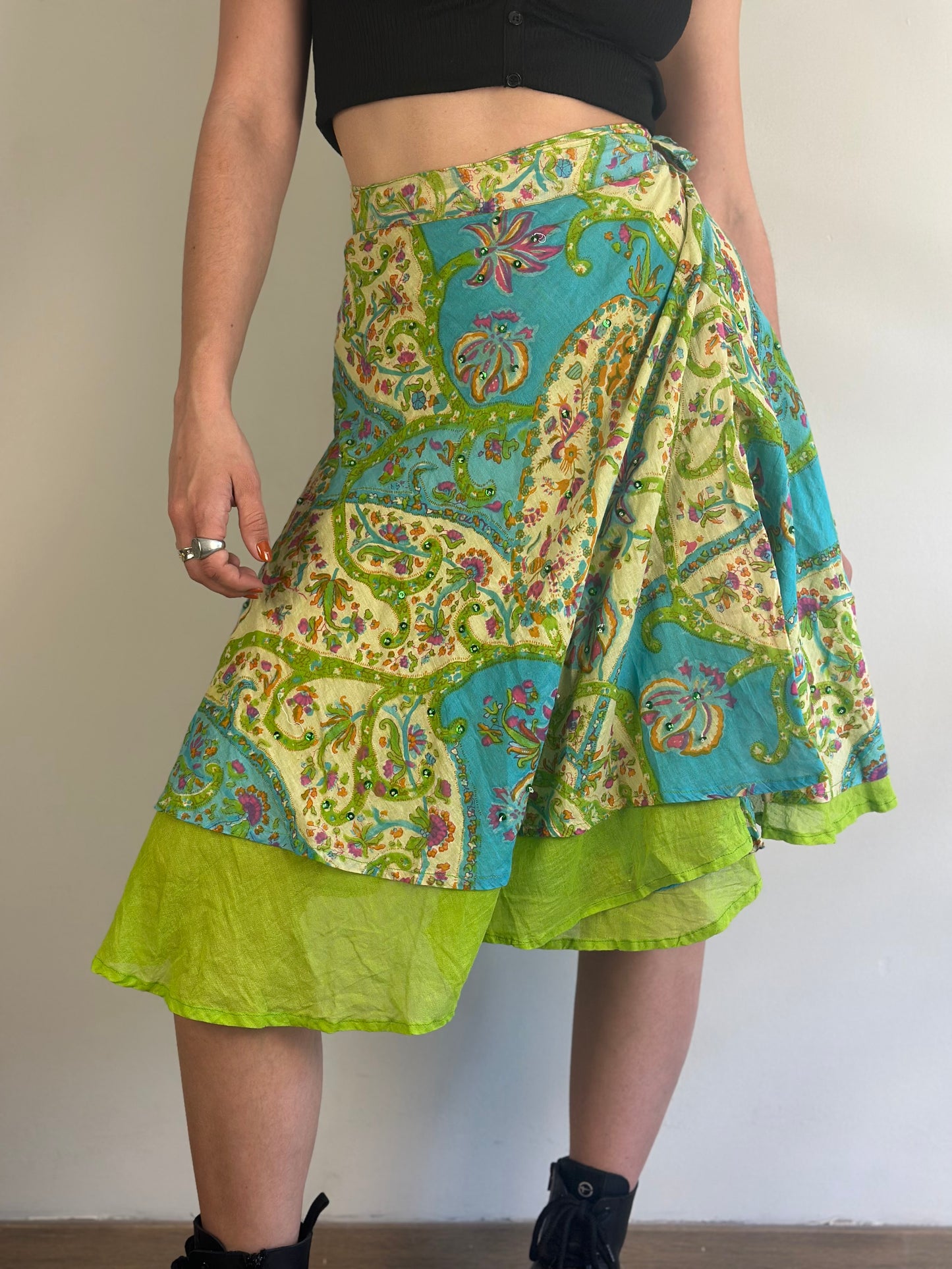 Vintage Wrap Skirt