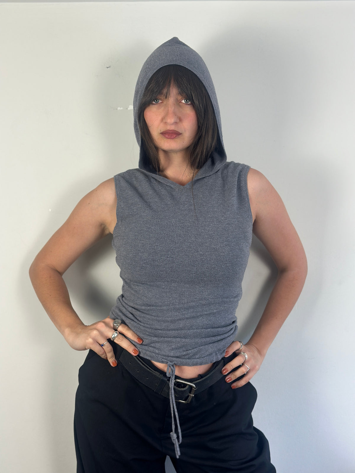 Y2K Grey Top
