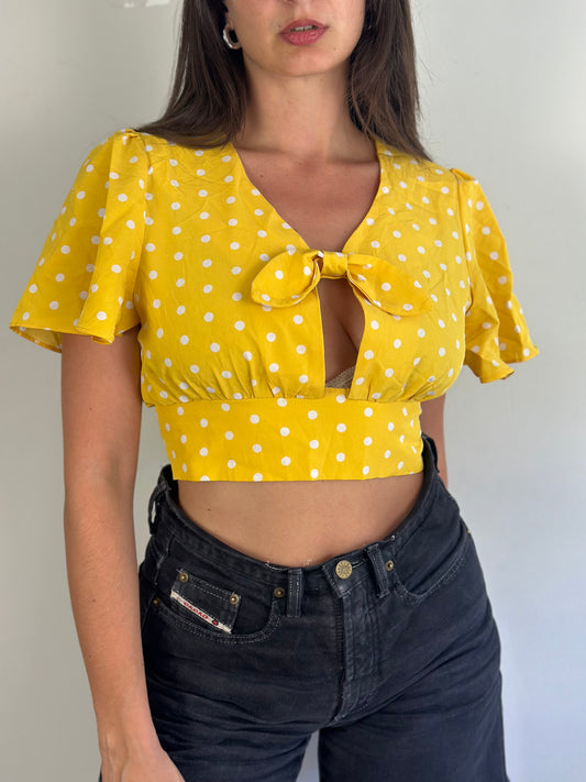 Vintage Polka Dot Top