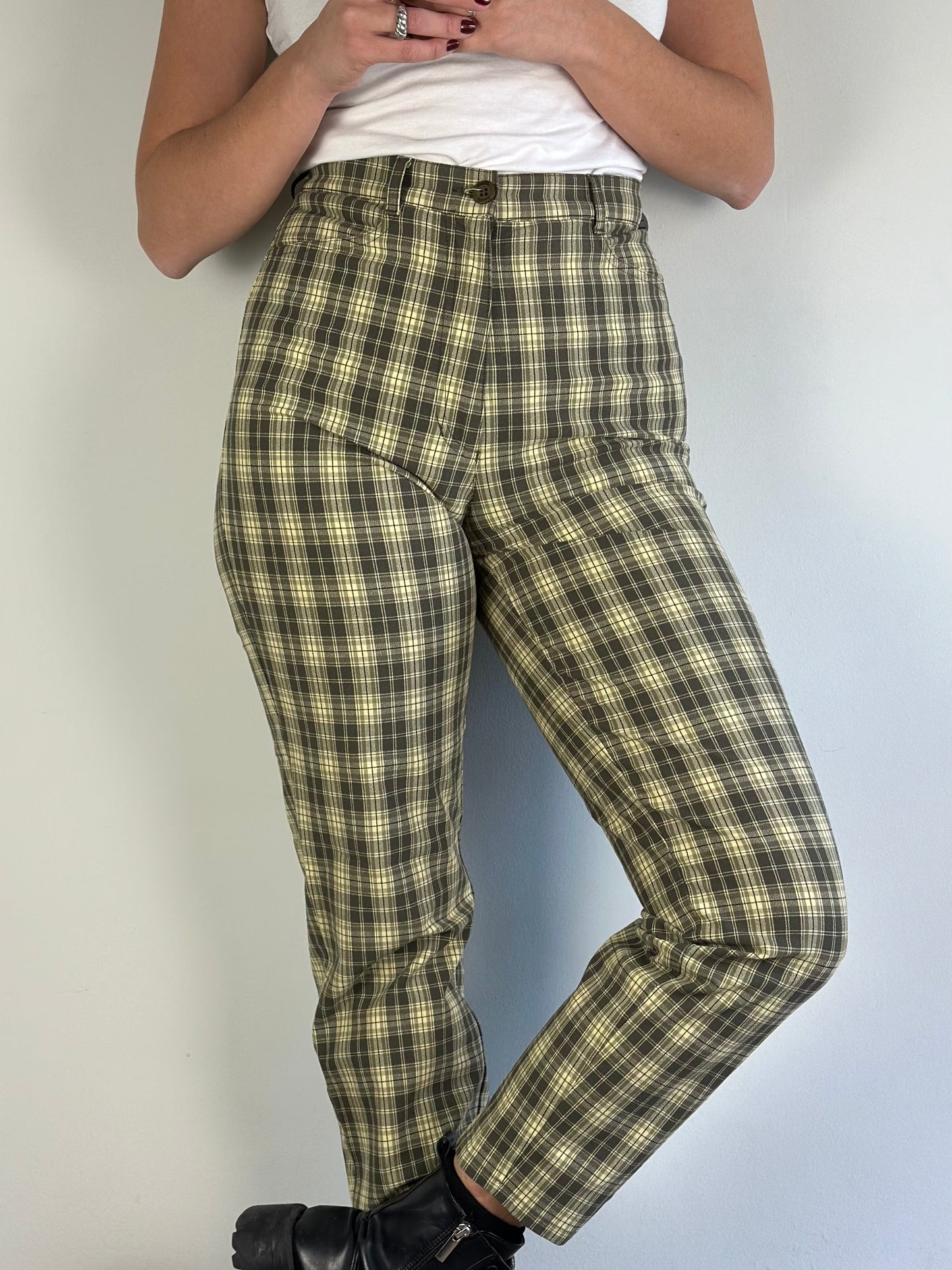 Vintage Checked Pants