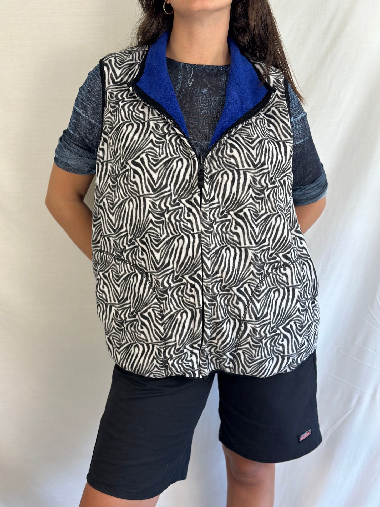 Vintage Double Faced Fleece Vest