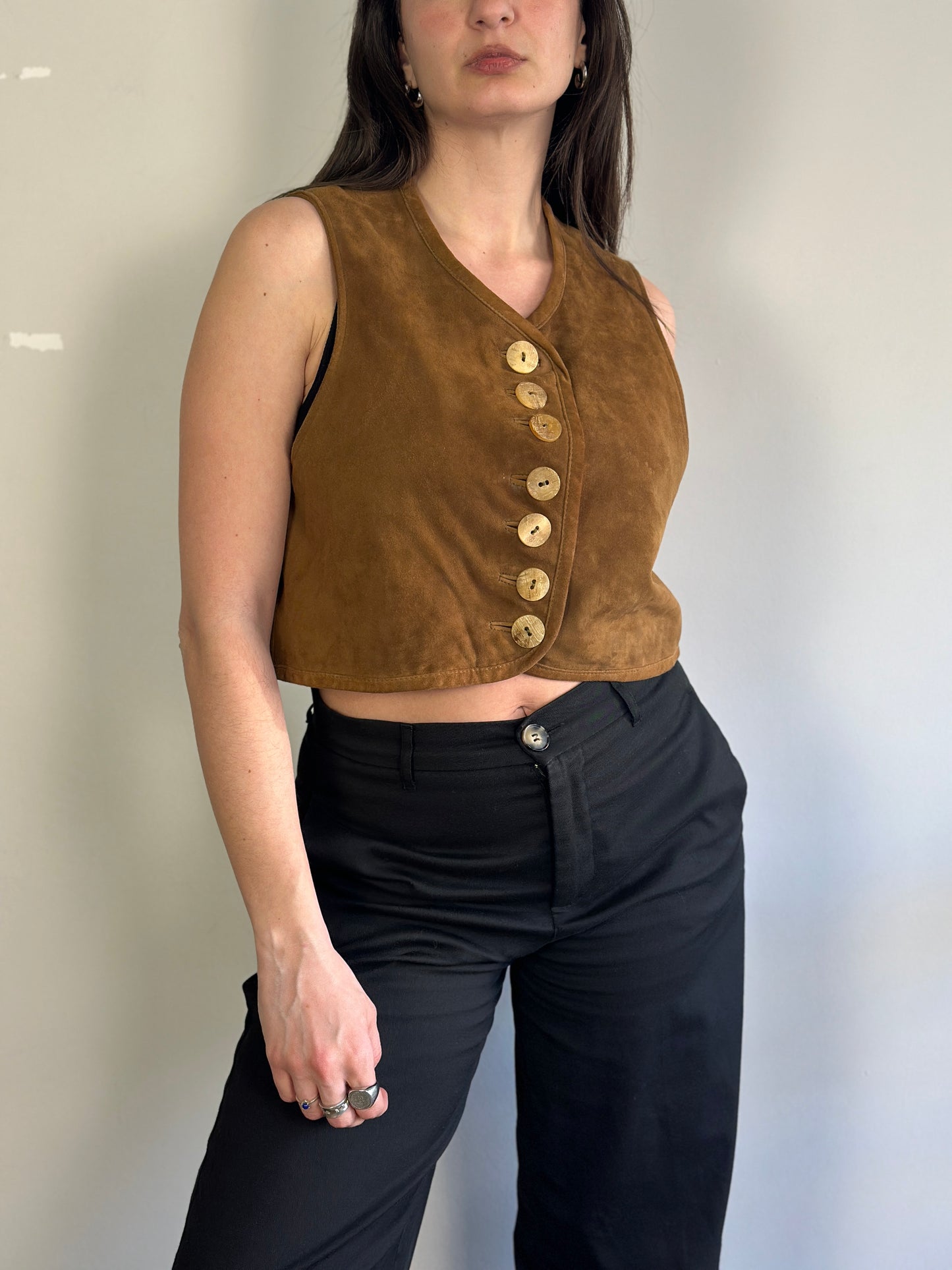 Vintage Suede Vest