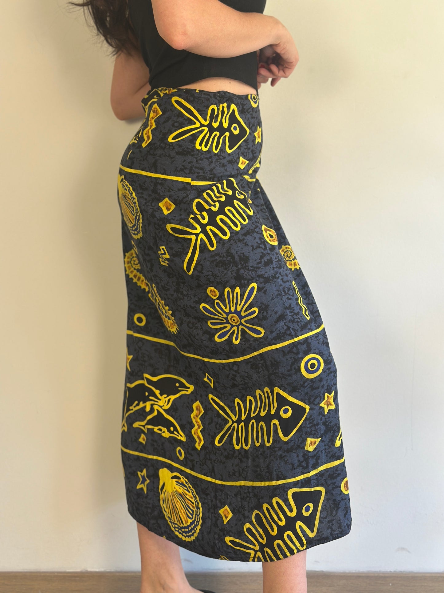 Vintage Wrap Skirt