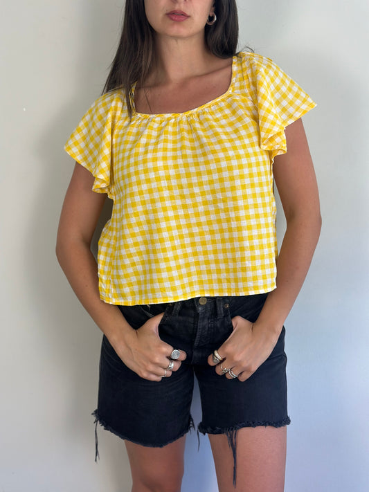 Vintage Plaid Top