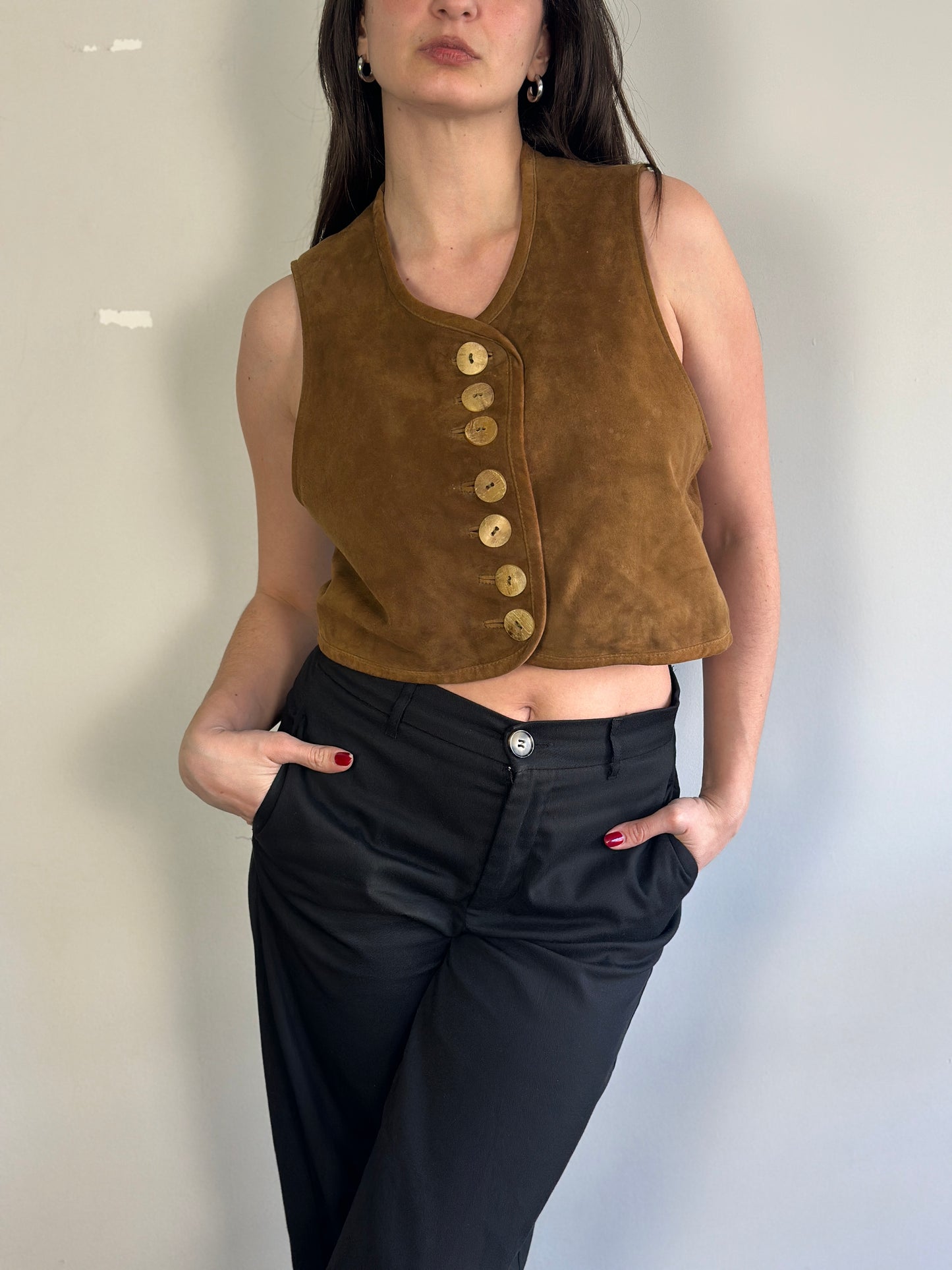 Vintage Suede Vest