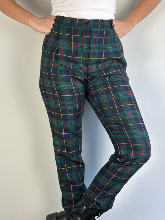 Vintage Checked Pants