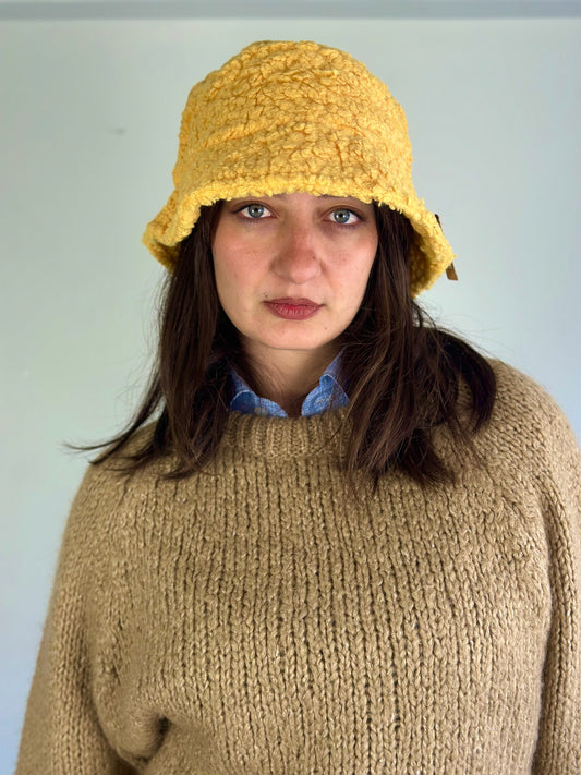 Teddy Bucket Hat - Yellow