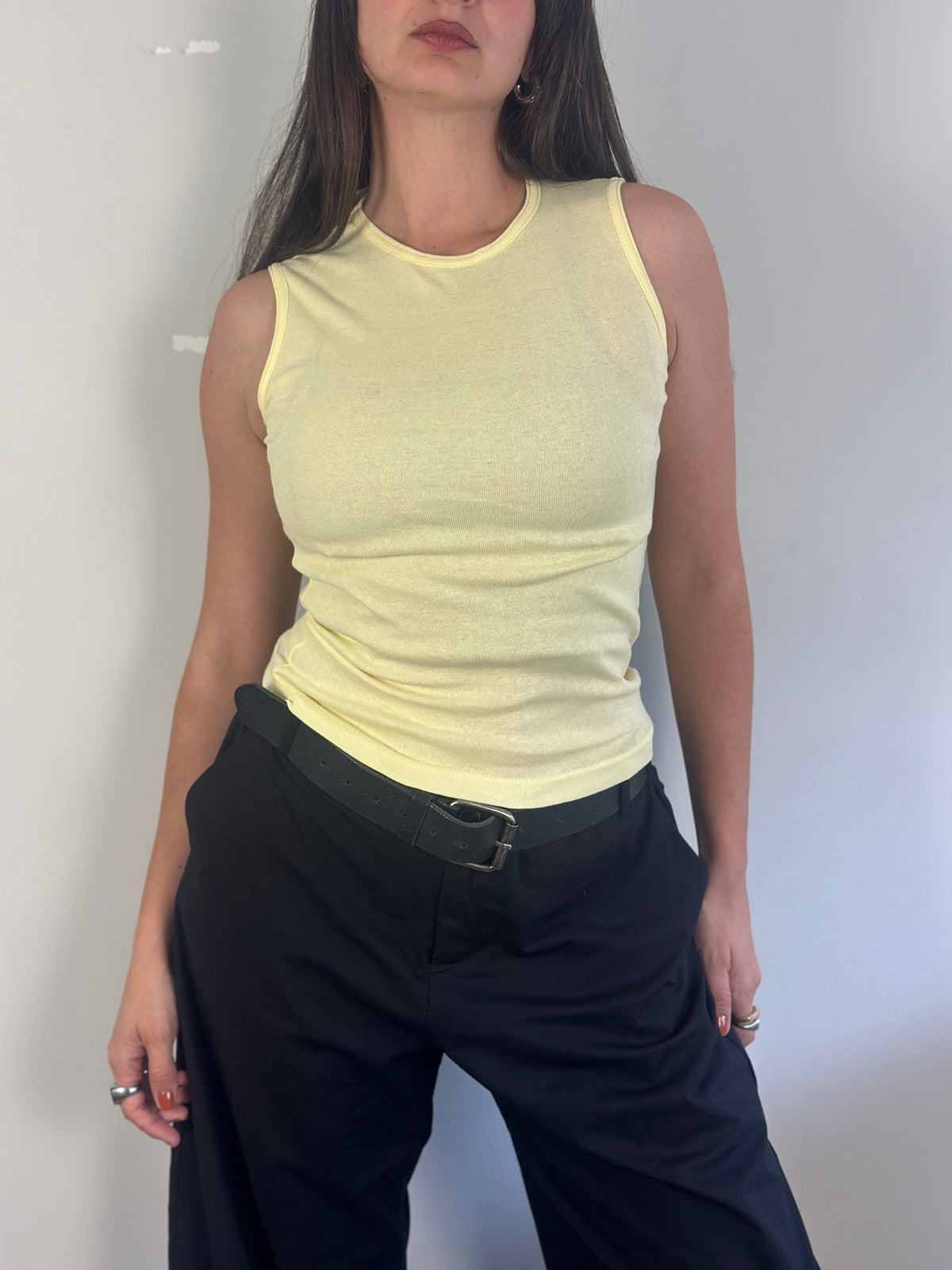 Butter Yellow Tank Top