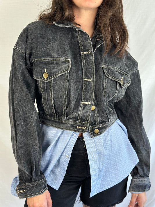 Vintage Cropped Denim Jacket