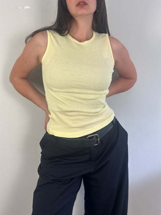 Butter Yellow Tank Top