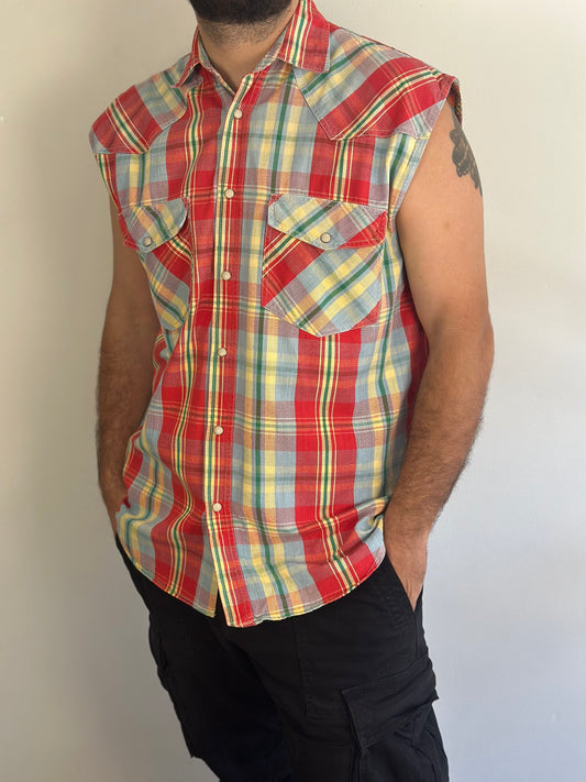 Plaid Vest-Shirt