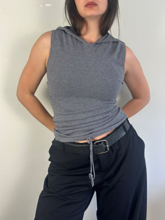 Y2K Grey Top