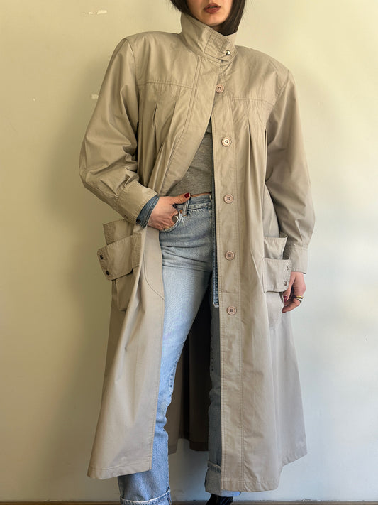 Vintage Beige Trench Coat