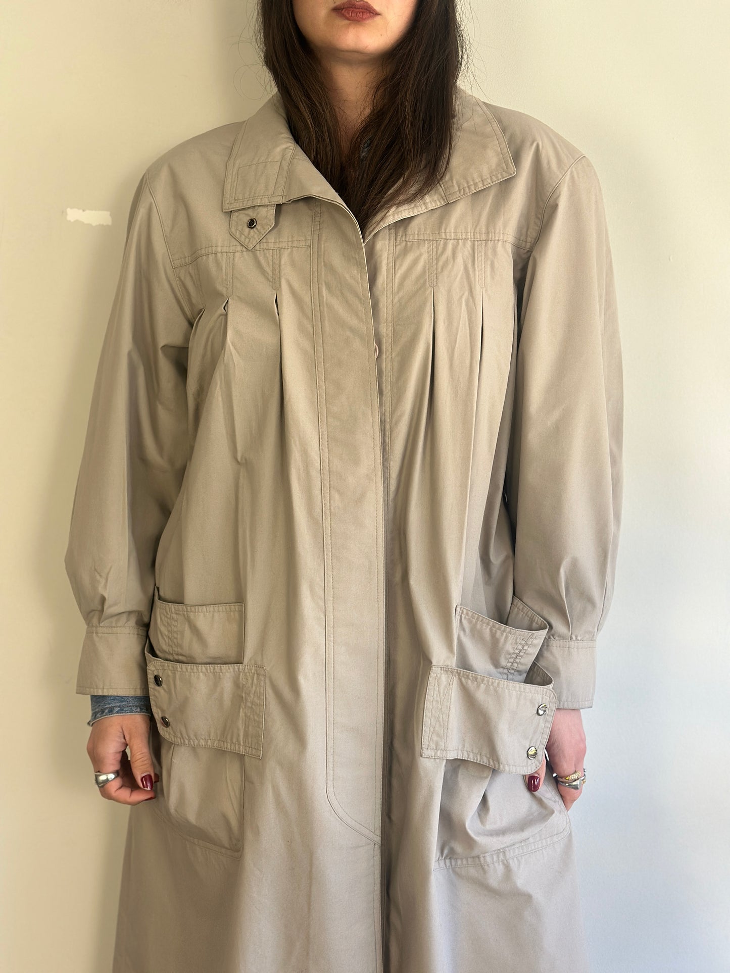 Vintage Beige Trench Coat