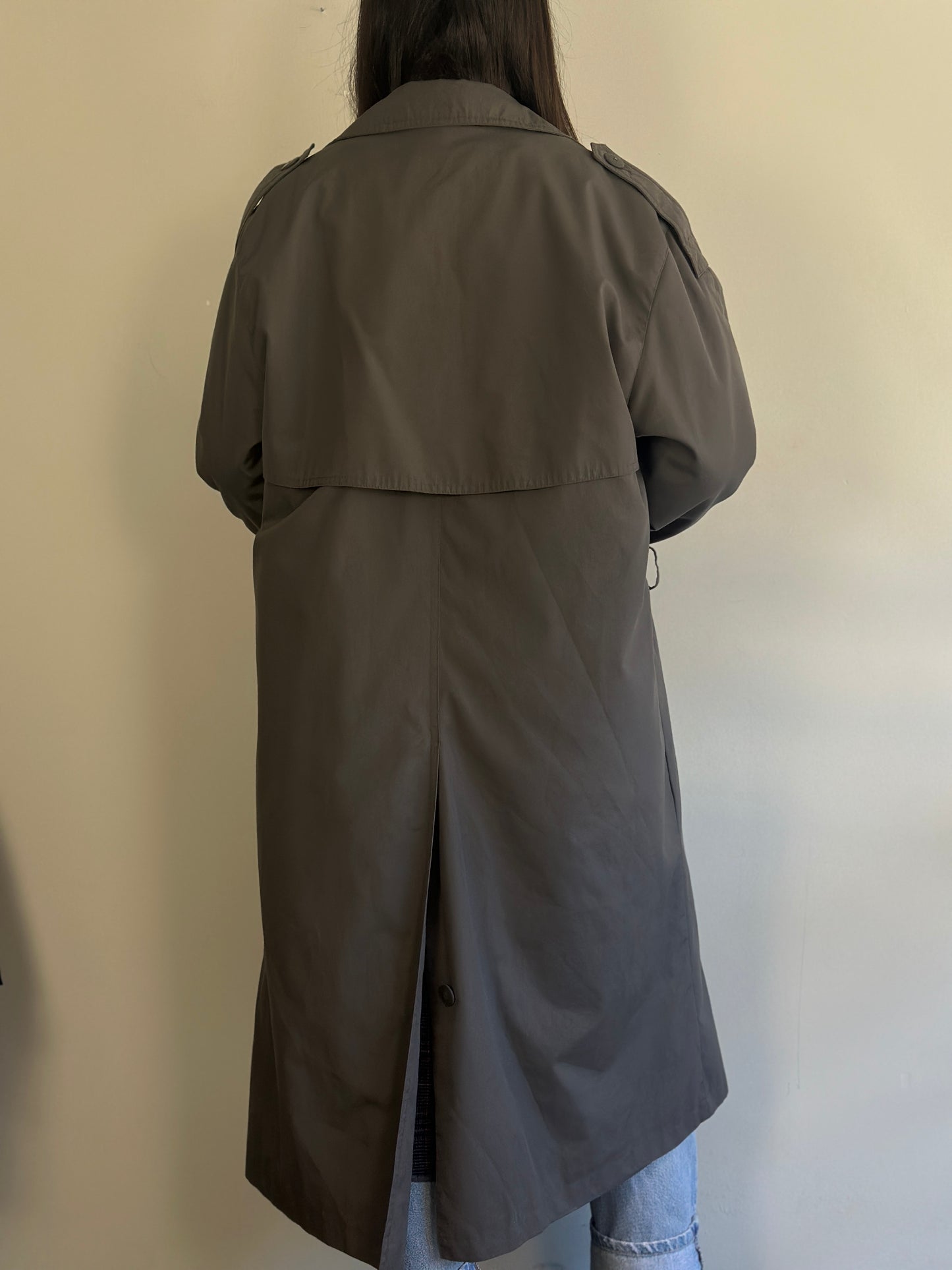 Vintage Grey Trench Coat