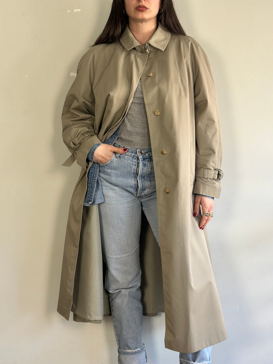 Vintage Khaki Trench Coat