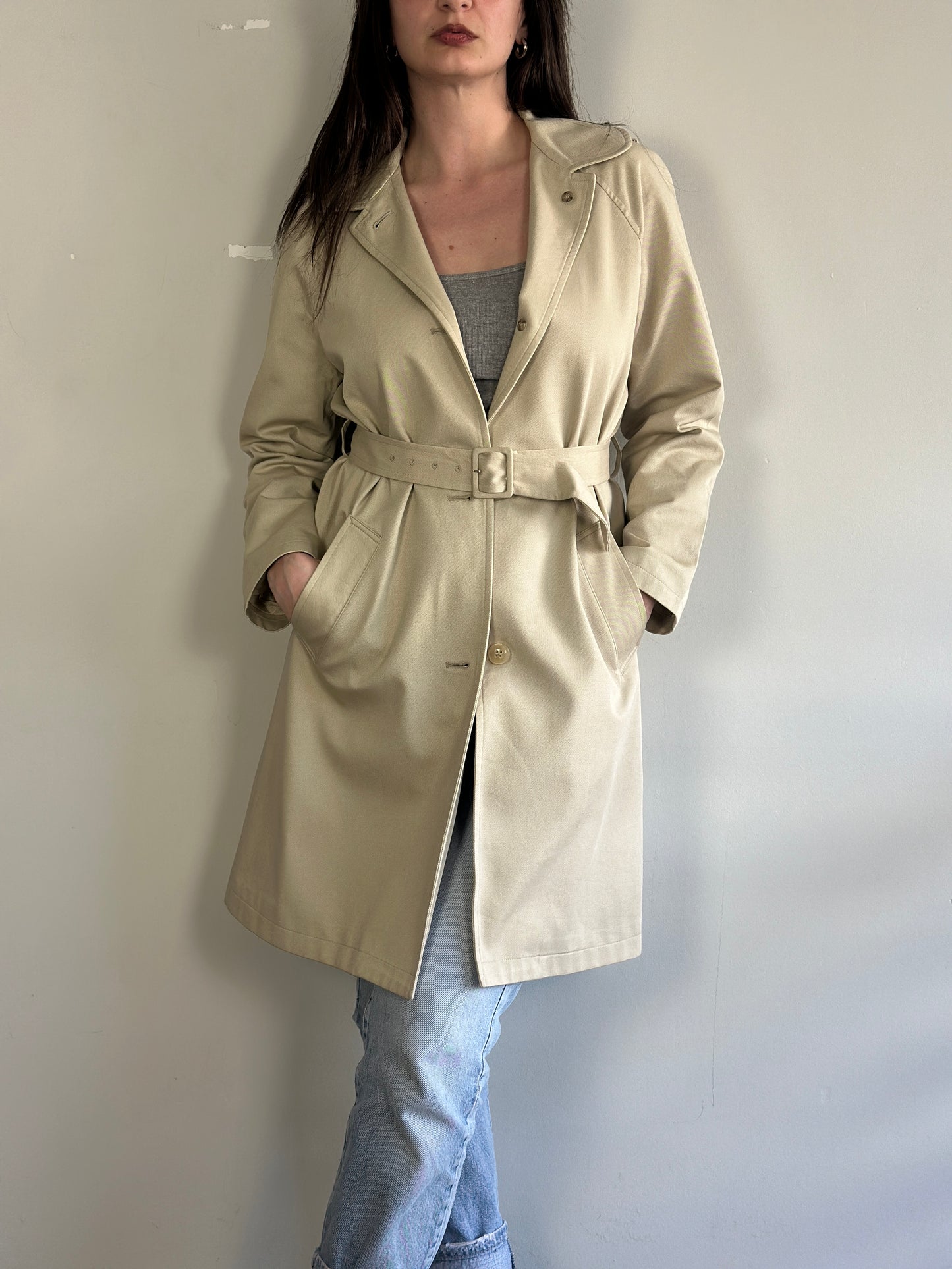 Vintage Belted Trench Coat