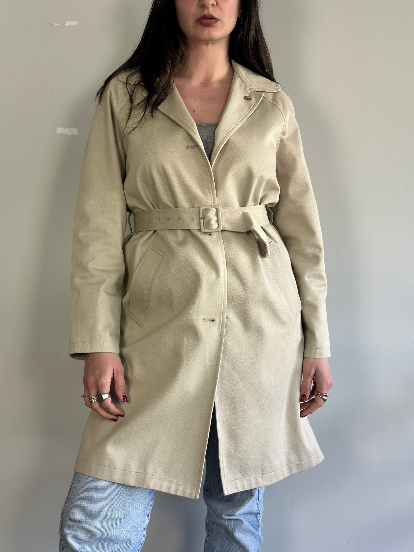 Vintage Belted Trench Coat