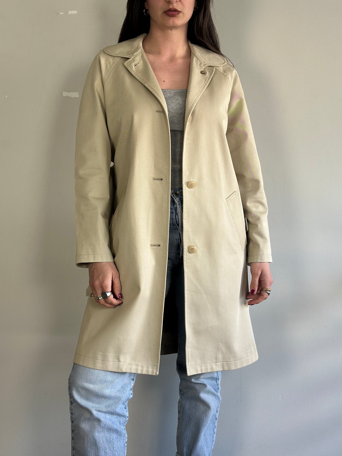 Vintage Belted Trench Coat