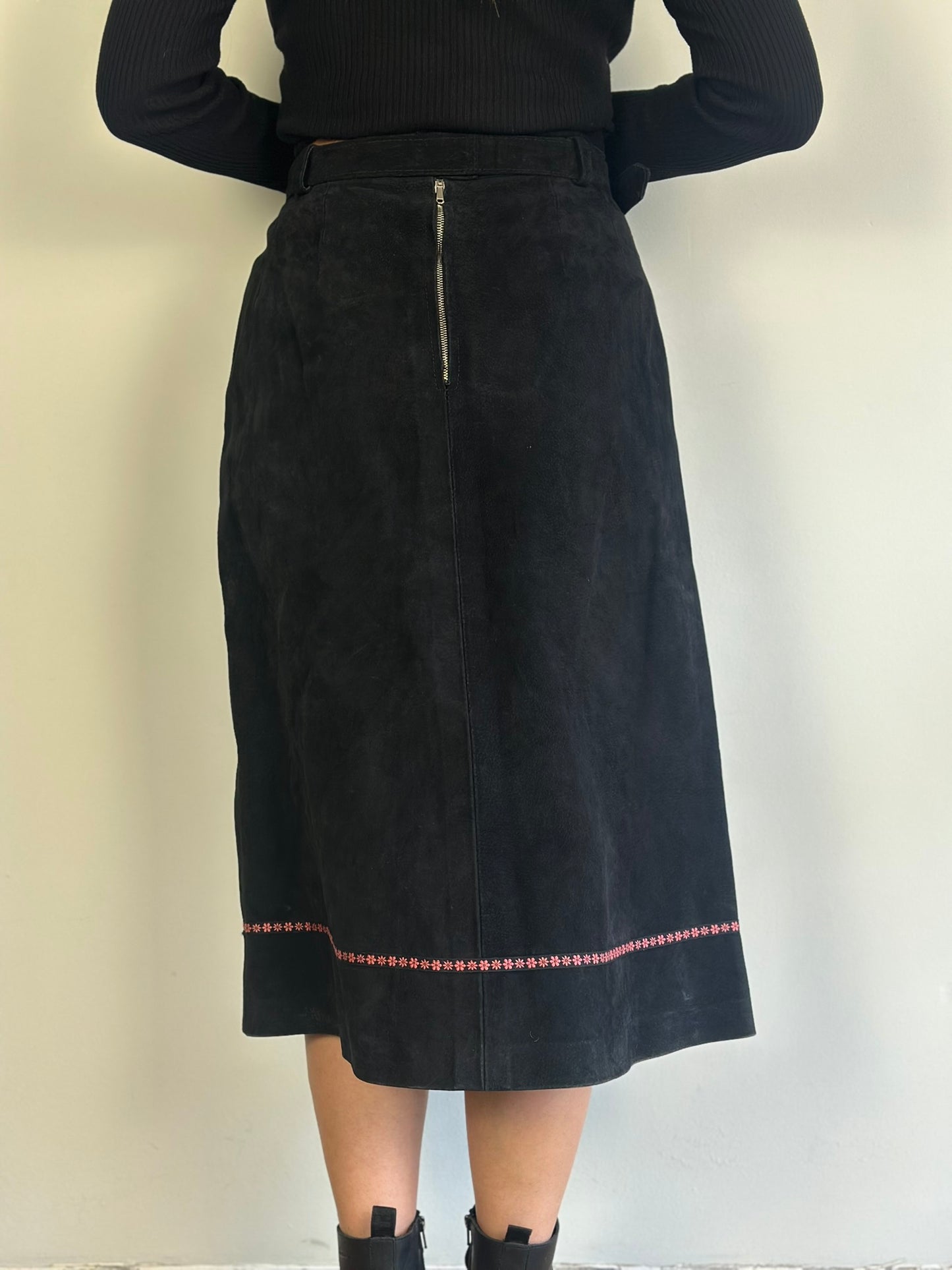 Vintage Suede Skirt
