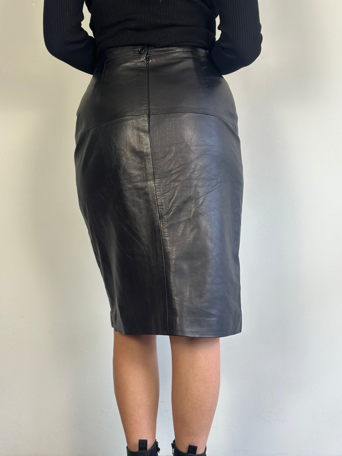 Vintage Leather Skirt