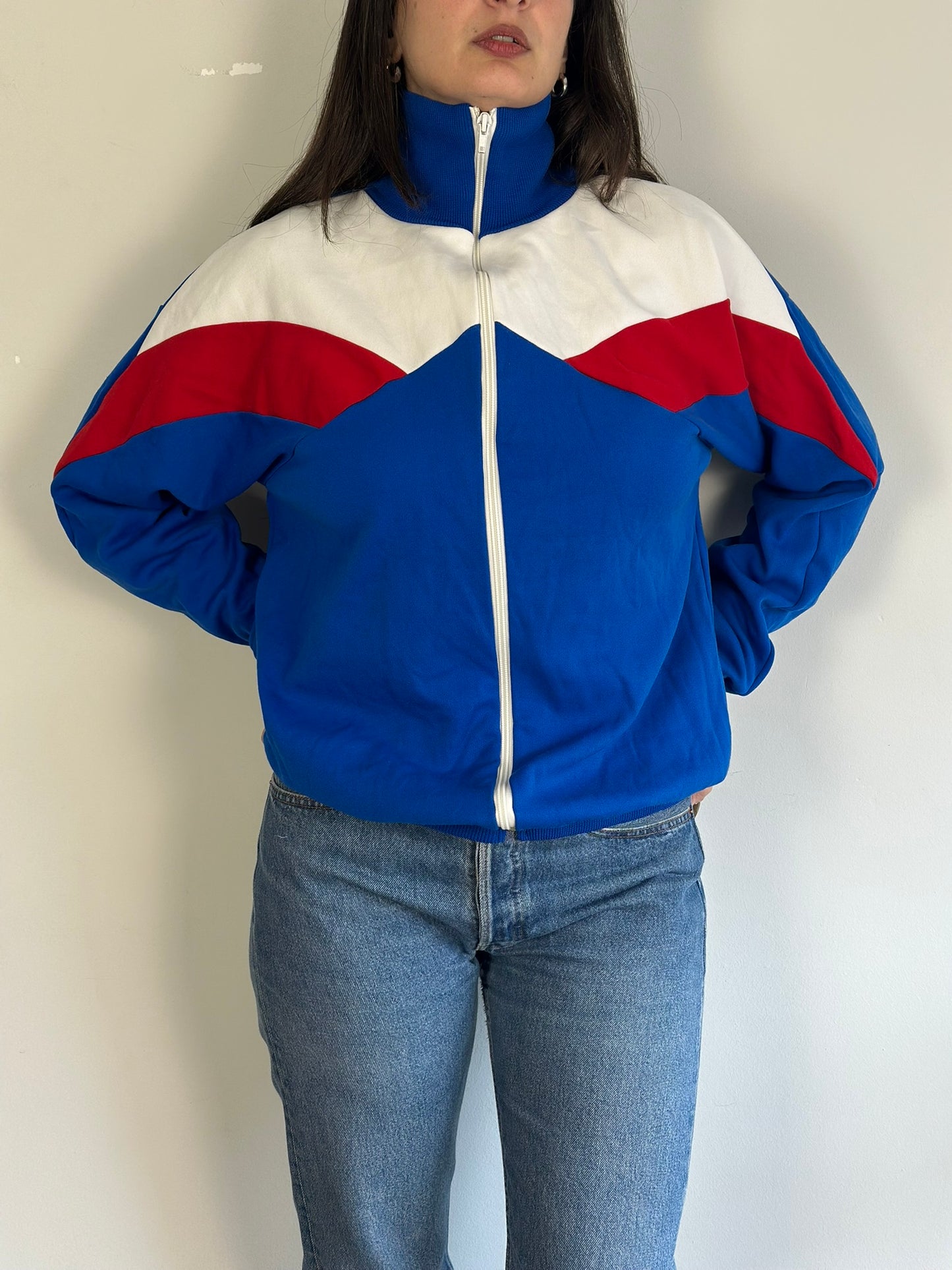 Vintage Athletic Cardigan with zipper