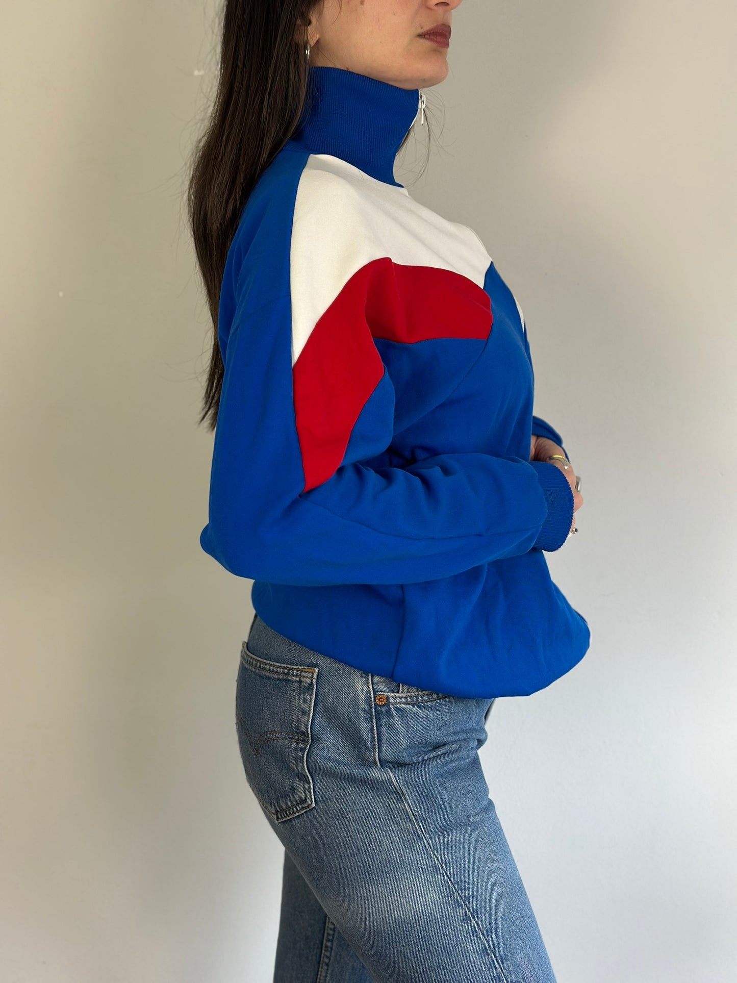 Vintage Athletic Cardigan with zipper