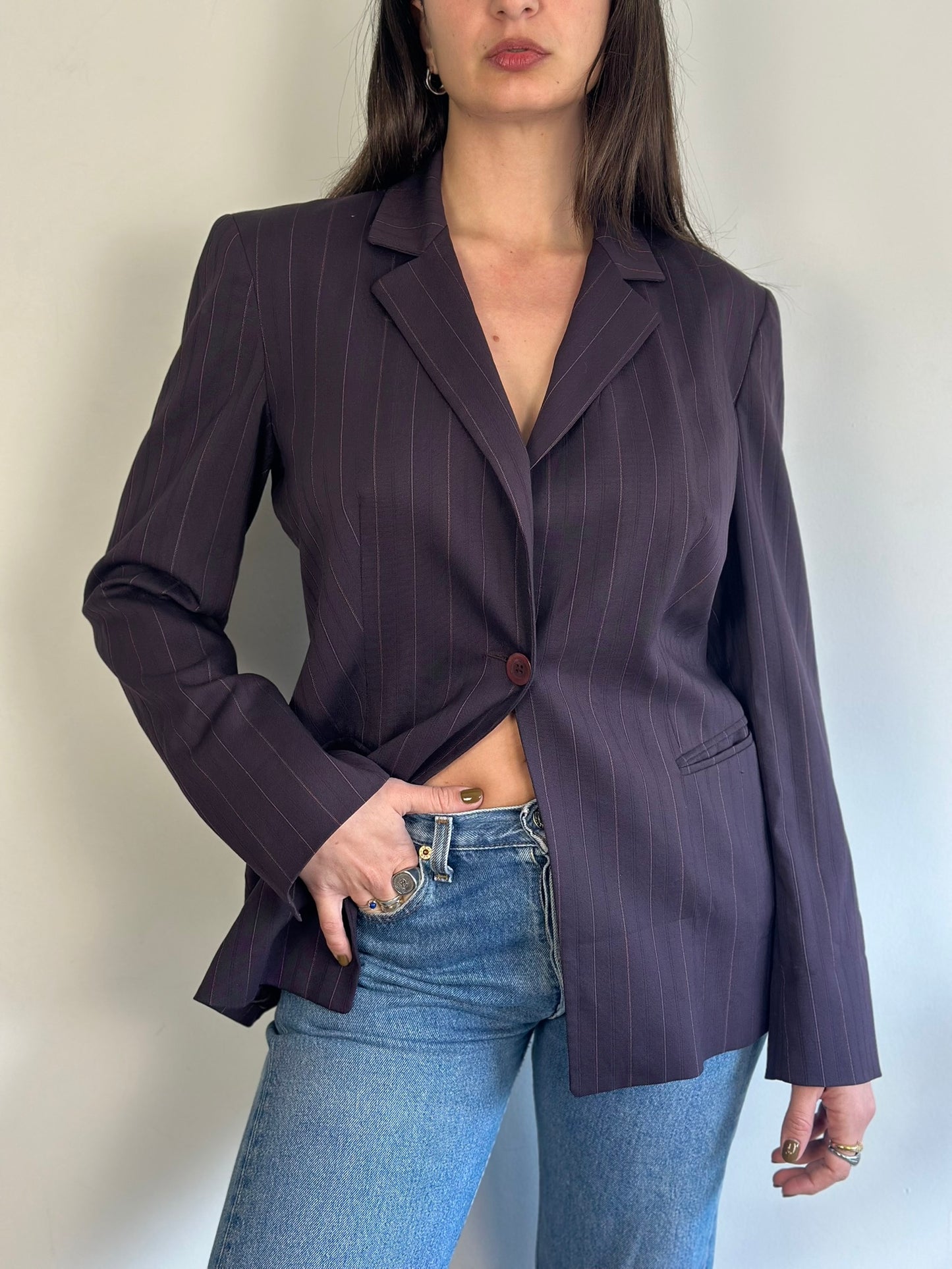 Vintage Dark Brown Blazer