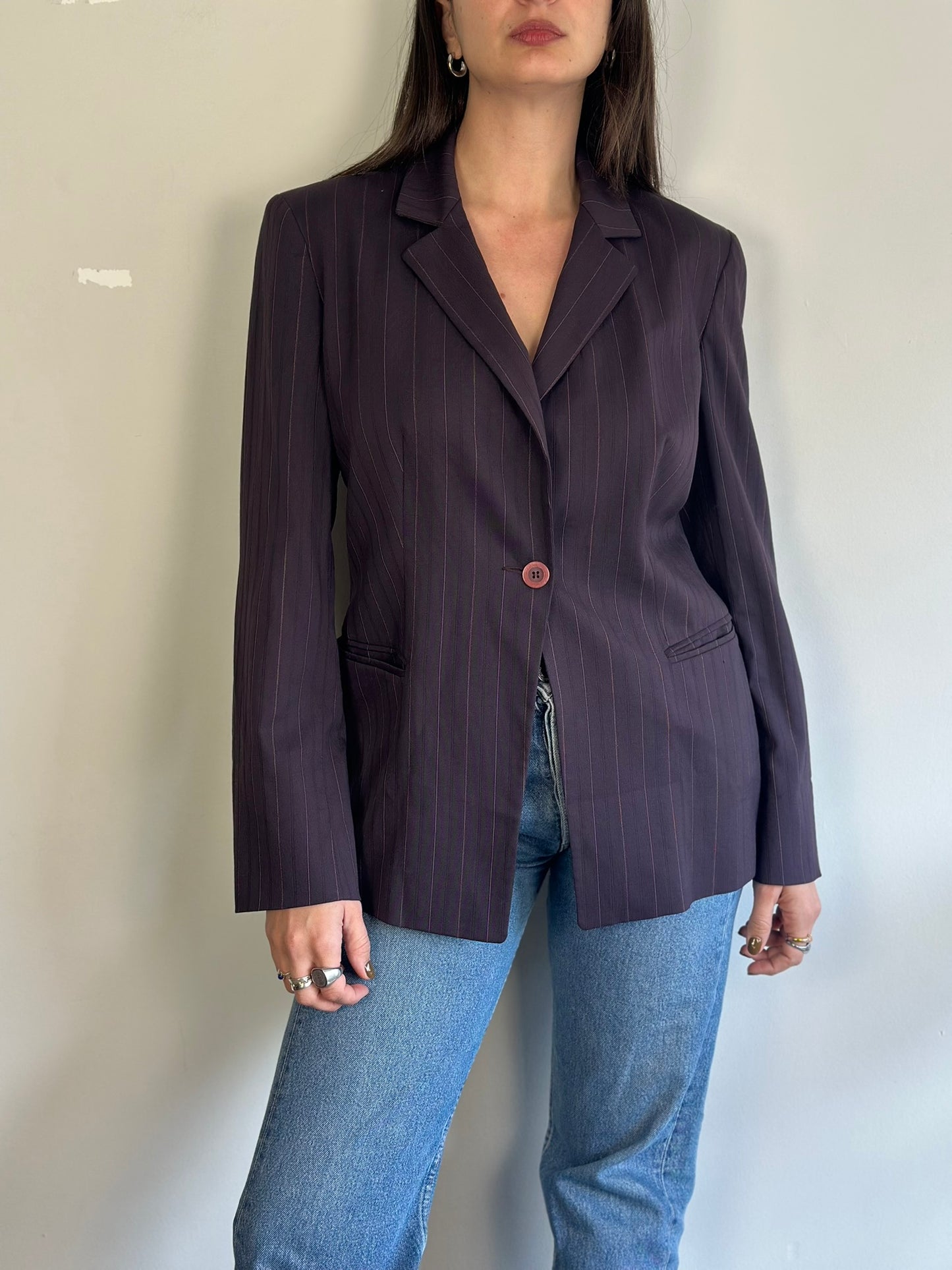 Vintage Dark Brown Blazer
