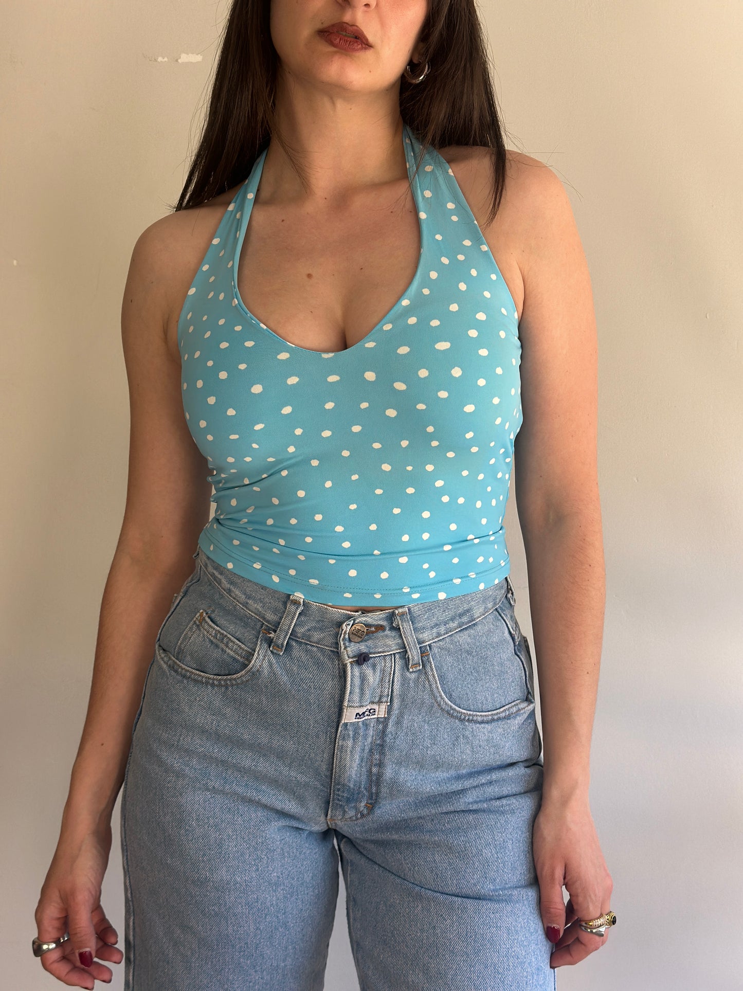 Polka Dot Halter Top