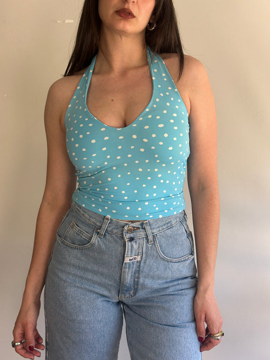 Polka Dot Halter Top
