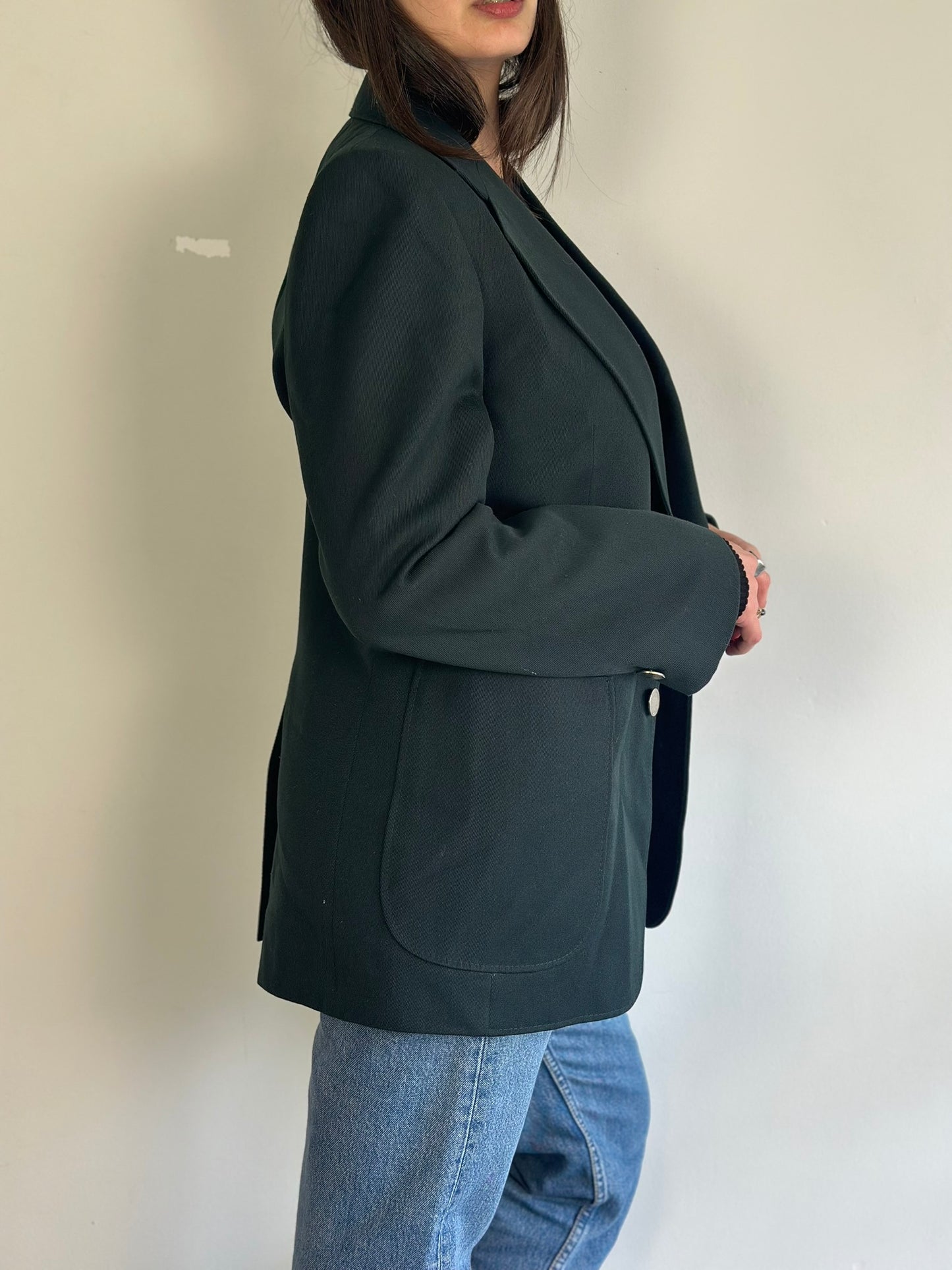 Vintage Dark Green Blazer