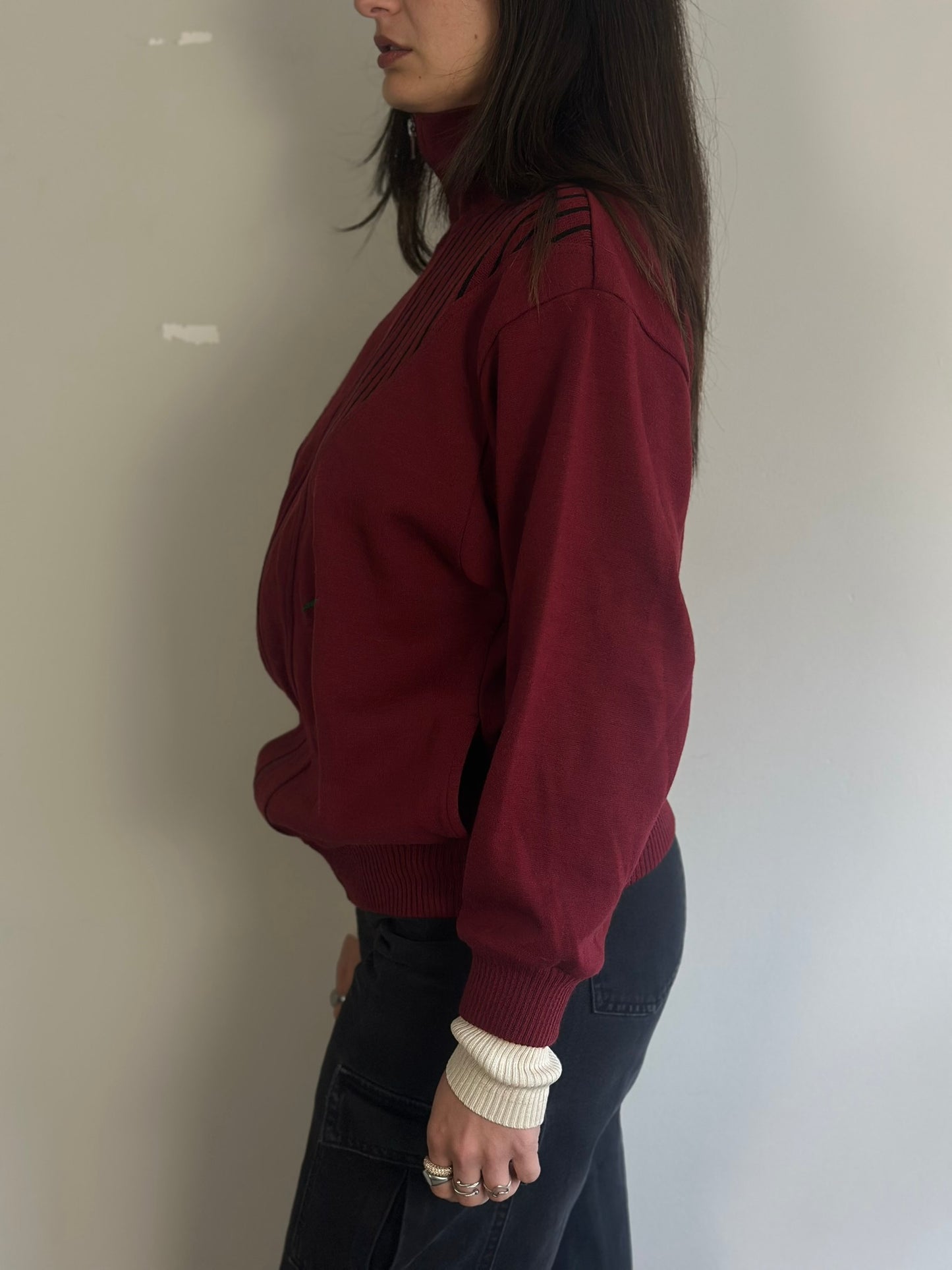 Vintage Athletic Cardigan with zipper