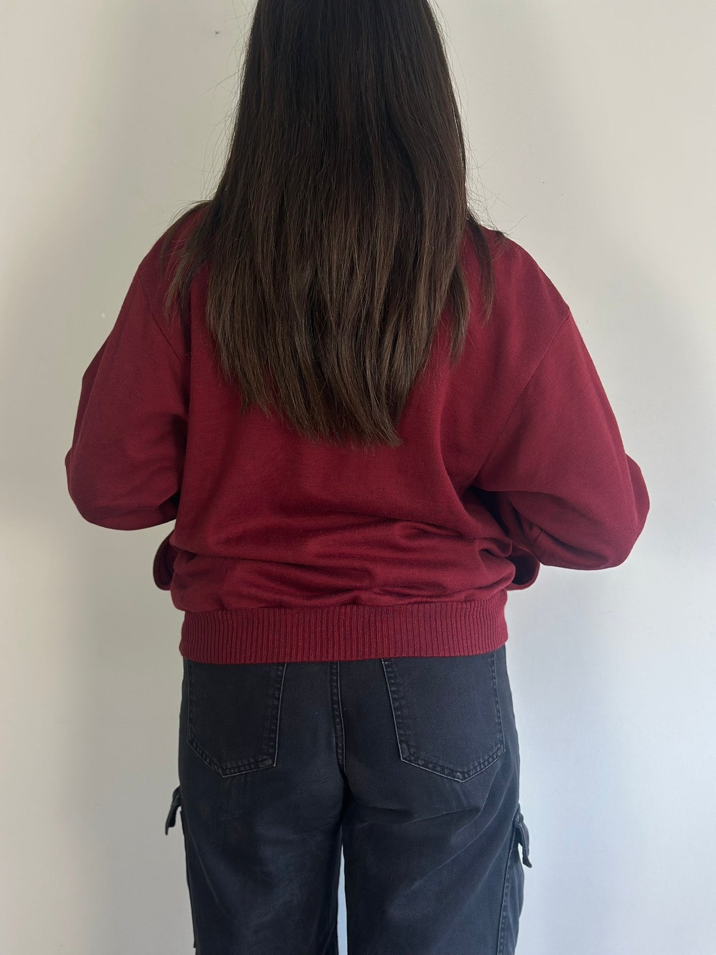 Vintage Athletic Cardigan with zipper