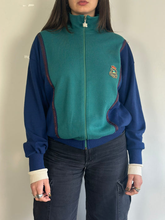 Vintage Athletic Cardigan with zipper