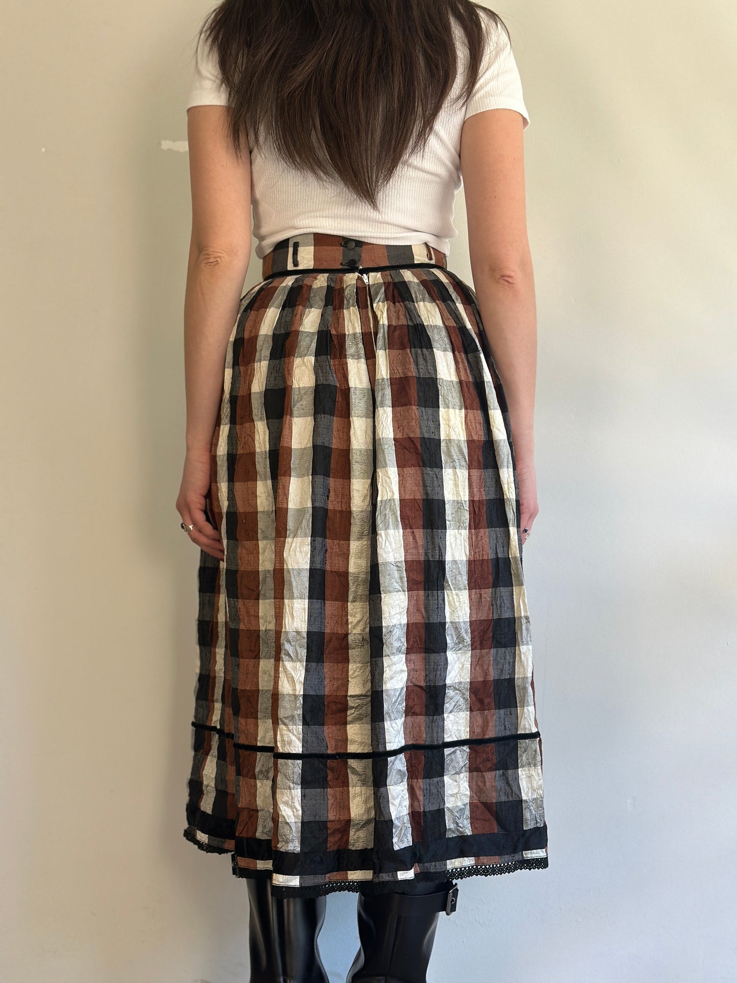 Vintage Plaid Skirt