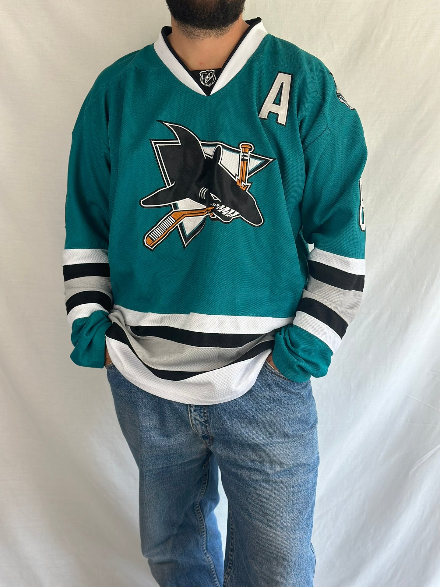 Vintage 90s San Jose Sharks Hockey Jersey | Reebok