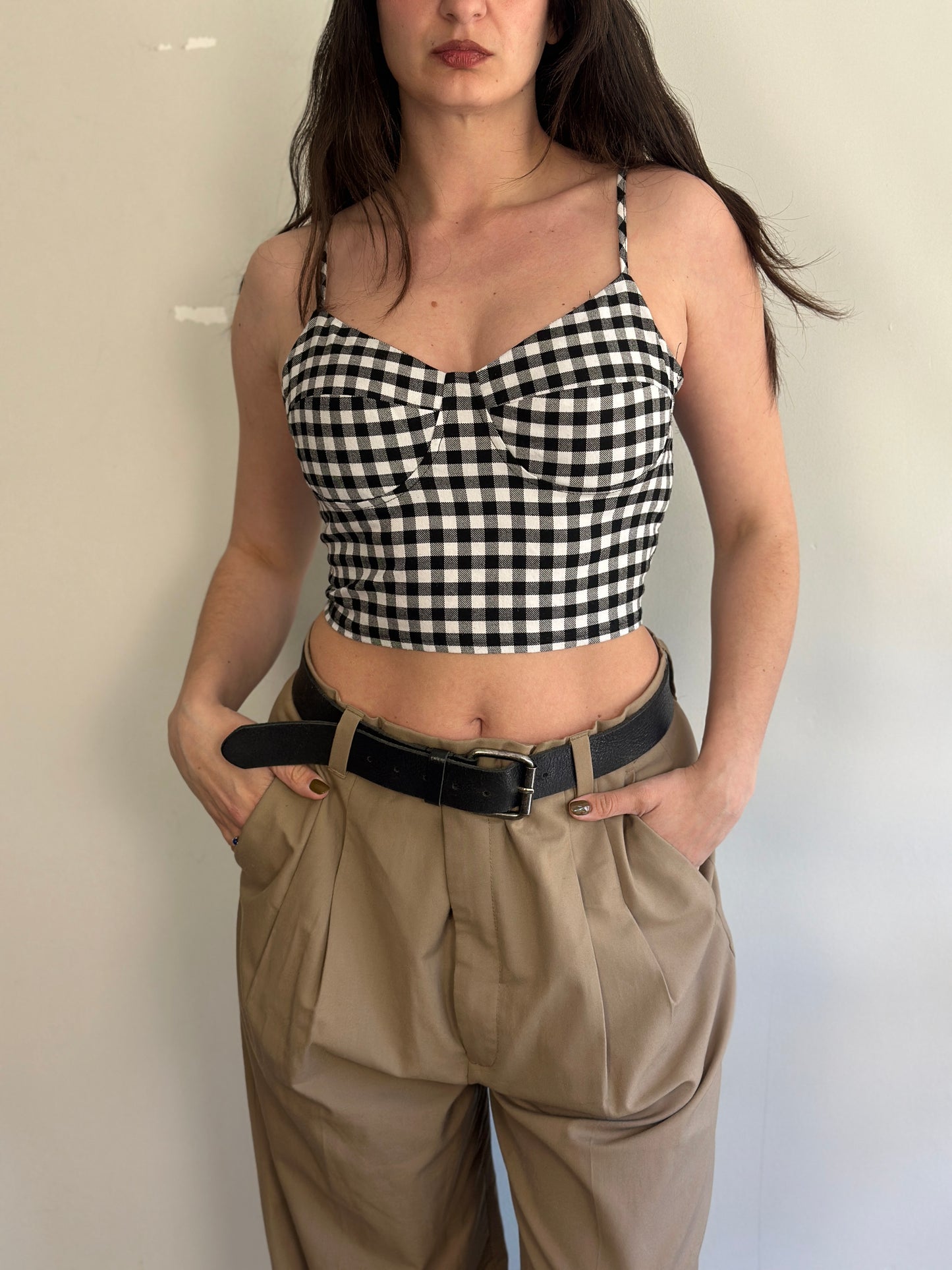 Plaid Crop Top
