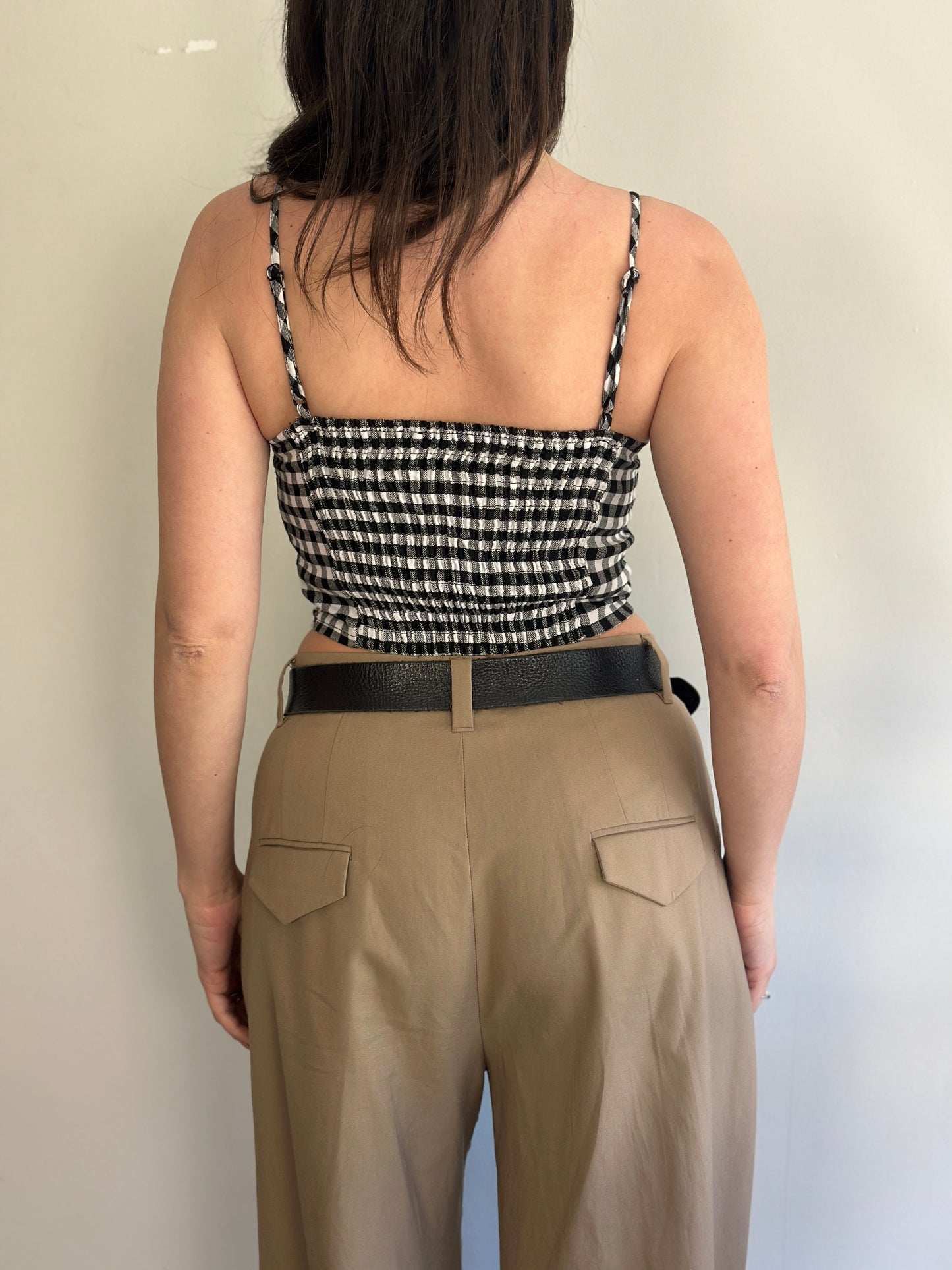 Plaid Crop Top