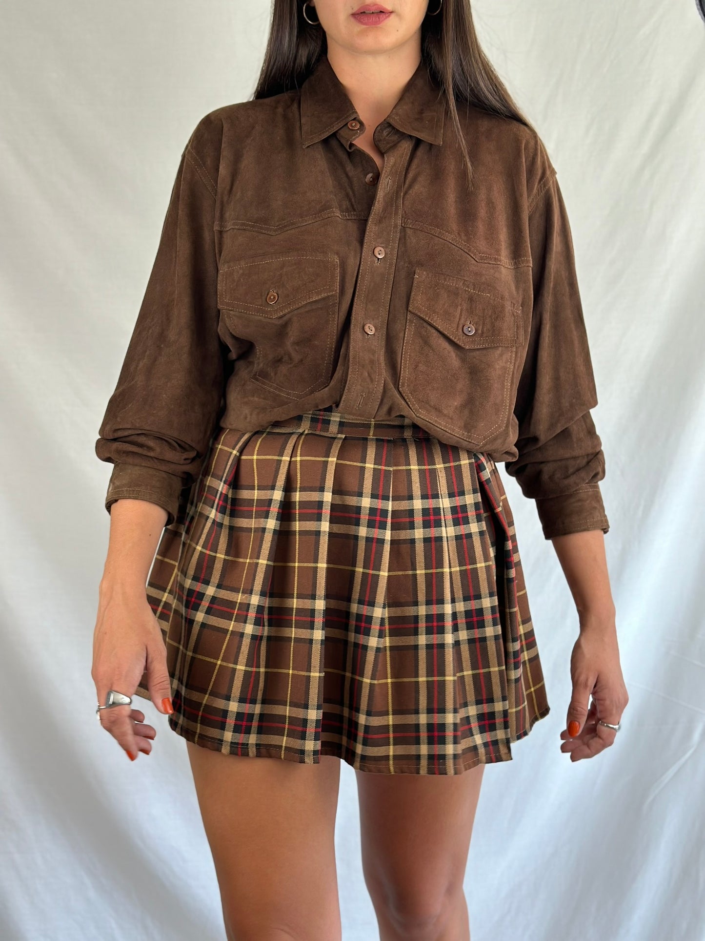 Brown Suede Shirt