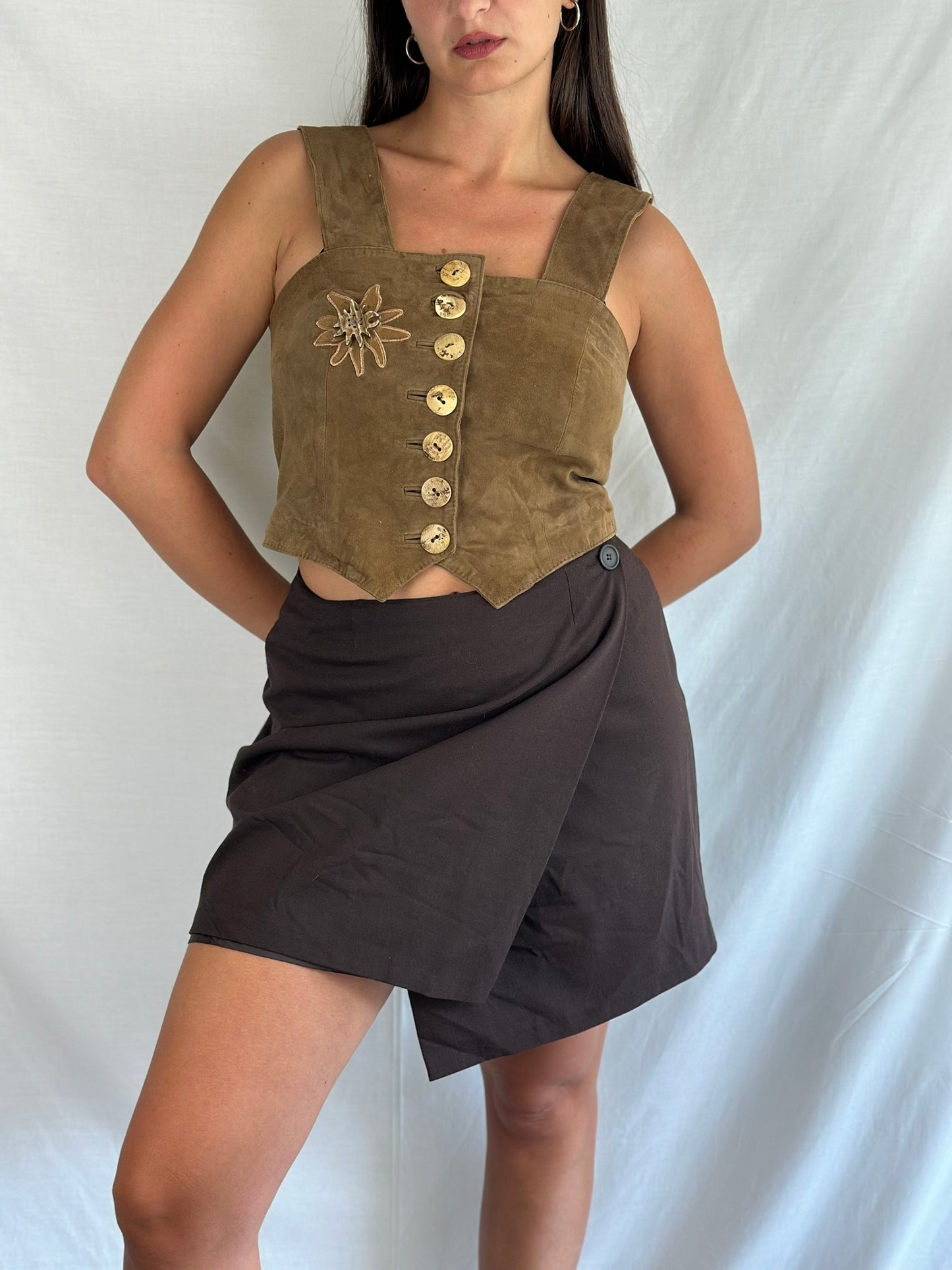 Vintage Suede Top