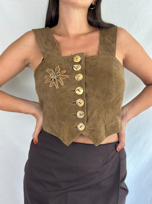 Vintage Suede Top