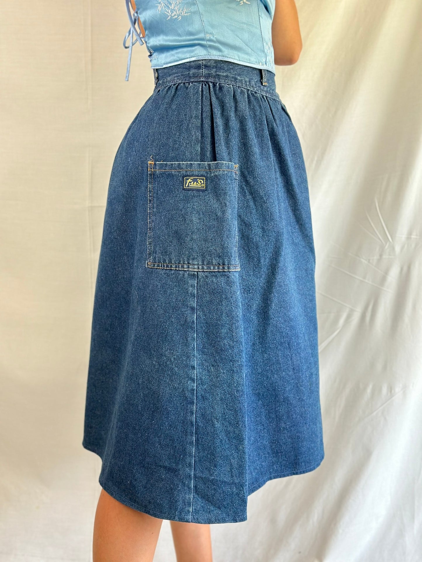 Vintage Denim Skirt