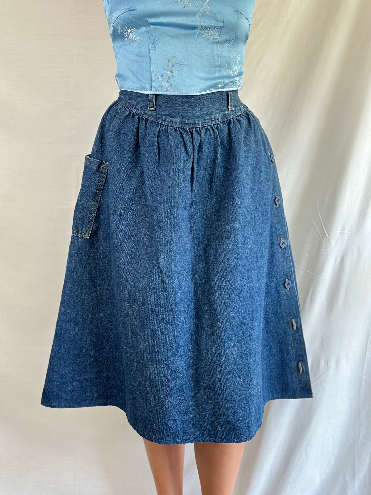 Vintage Denim Skirt