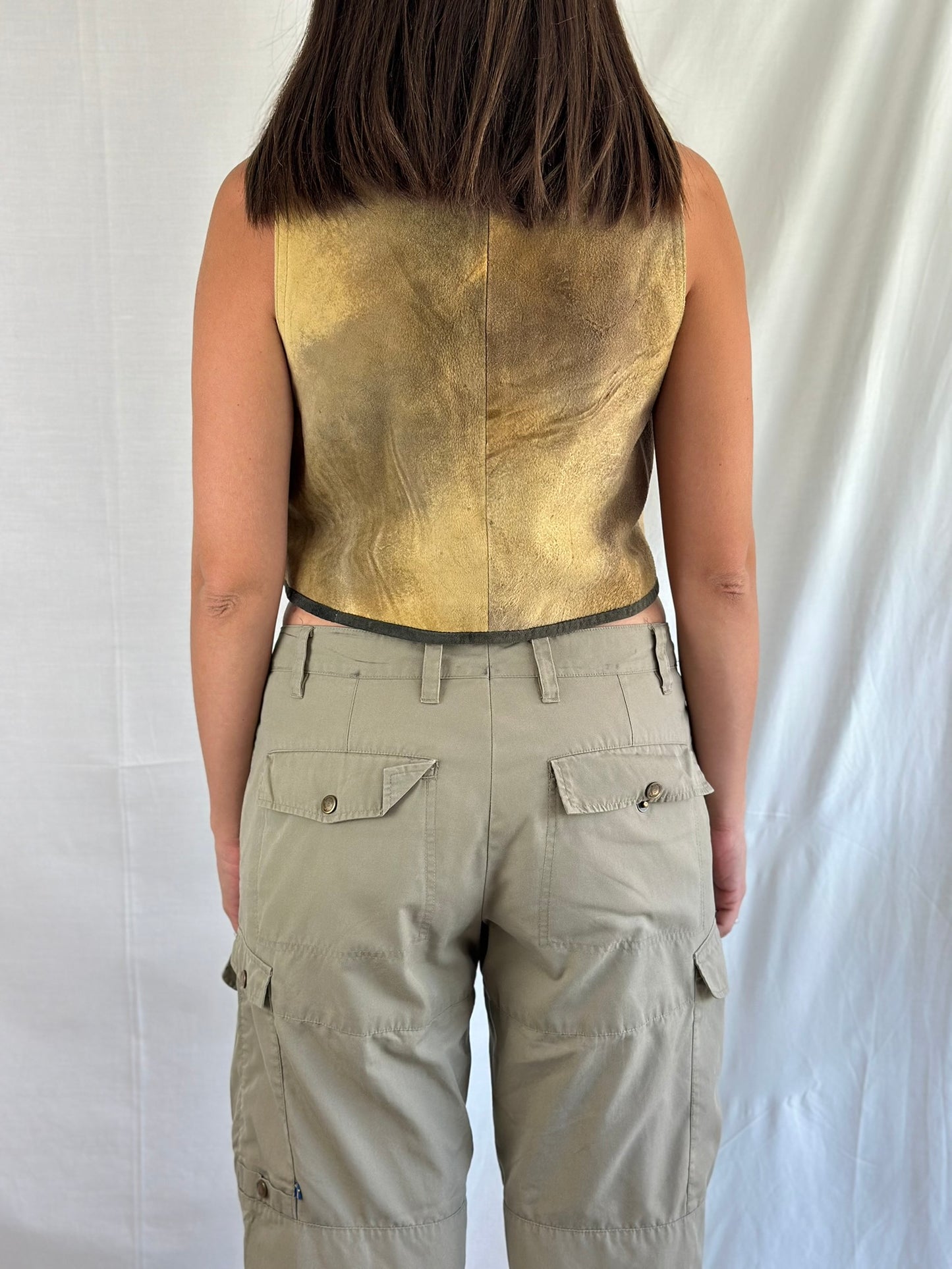 Vintage Suede Vest-top