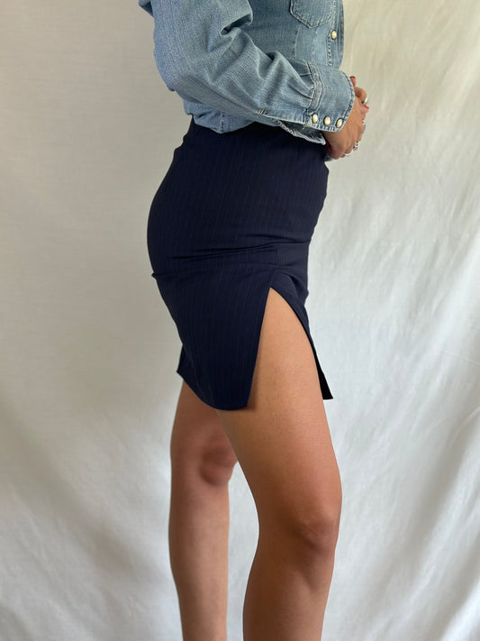 Blue Mini Skirt