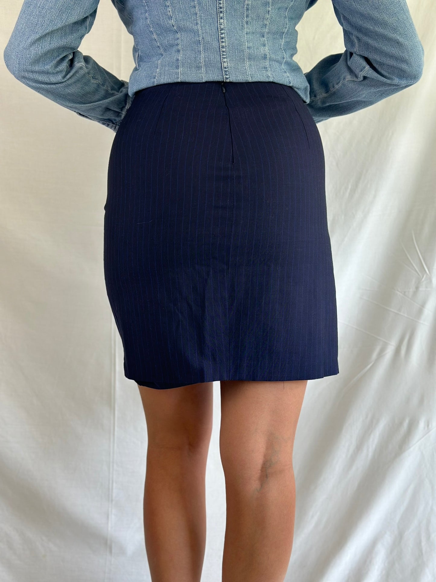 Blue Mini Skirt