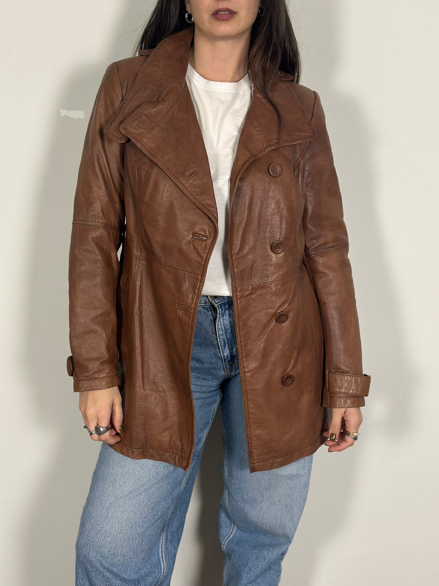 Vintage Leather Coat